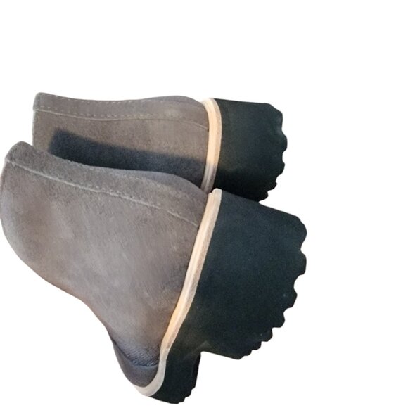 All Black Womens Nu Banded Gray Ankle Boots Shoes 36.5 Medium - Picture 14 of 14